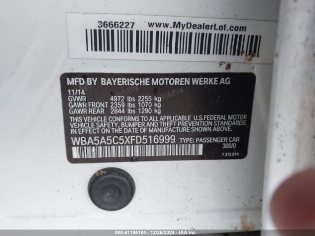 WBA5A5C5XFD516999 BMW 528I