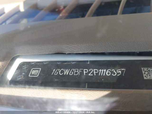 1GCWGBFP2P1116357 Chevrolet Express Cargo Rwd 2500 Extended Wheelbase Wt