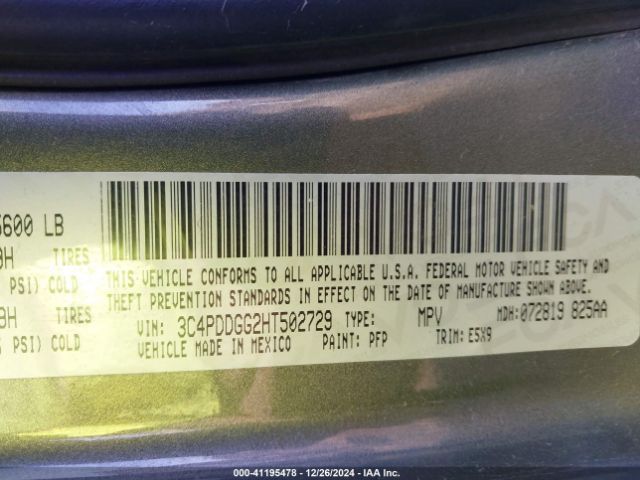 3C4PDDGG2HT502729 Dodge Journey Crossroad Awd