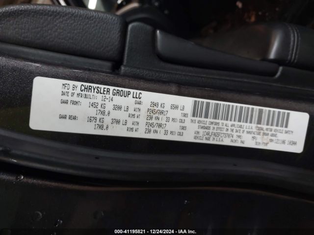 1C4RJFAG5FC737074 Jeep Grand Cherokee Laredo