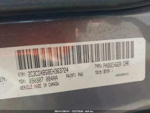 Dodge Charger Se 2014 2C3CDXBG8EH363724 Image 9