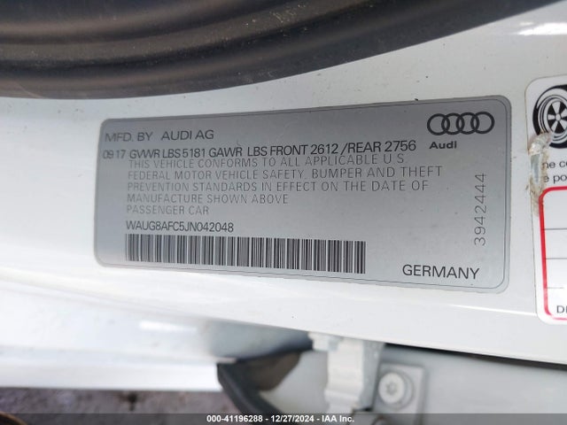 2018 AUDI A6 WAUG8AFC5JN042048 Photo 8