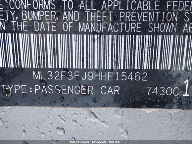 2017 MITSUBISHI MIRAGE ML32F3FJ9HHF15462 Photo 8