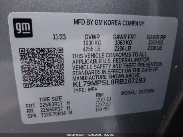 2024 CHEVROLET TRAILBLAZER KL79MPSL8RB107193 Photo 8
