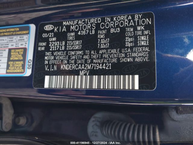 KNDERCAA2M7194421 KIA SELTOS EX