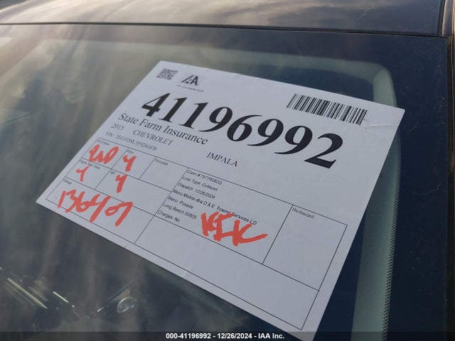 Chevrolet IMPALA 1LT 2015 2G1115SL3F9241676 Image 17