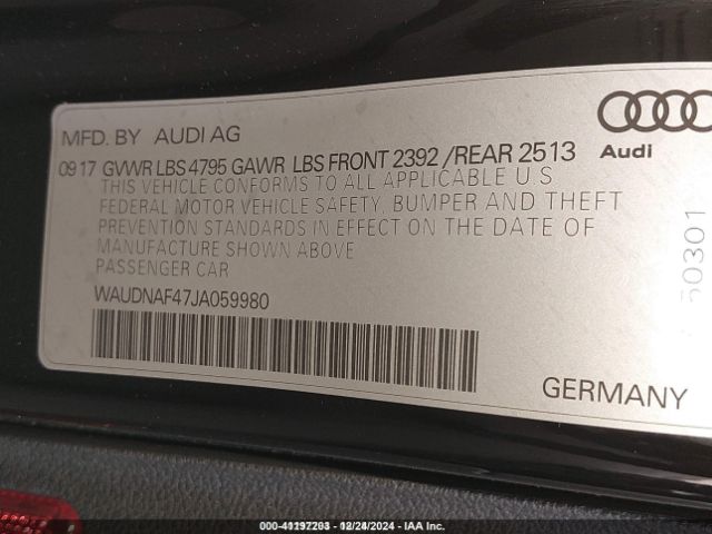 2018 AUDI A4 WAUDNAF47JA059980 Photo 8