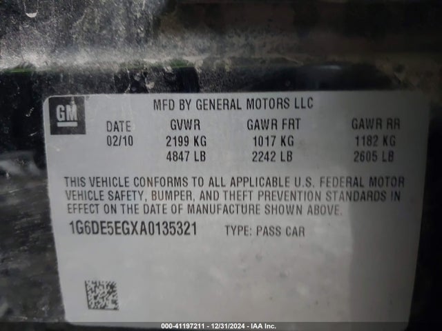 2010 CADILLAC CTS 1G6DE5EGXA0135321 Photo 8