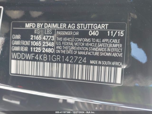 WDDWF4KB1GR142724 Mercedes-Benz C 300 4matic/luxury 4matic/sport 4matic