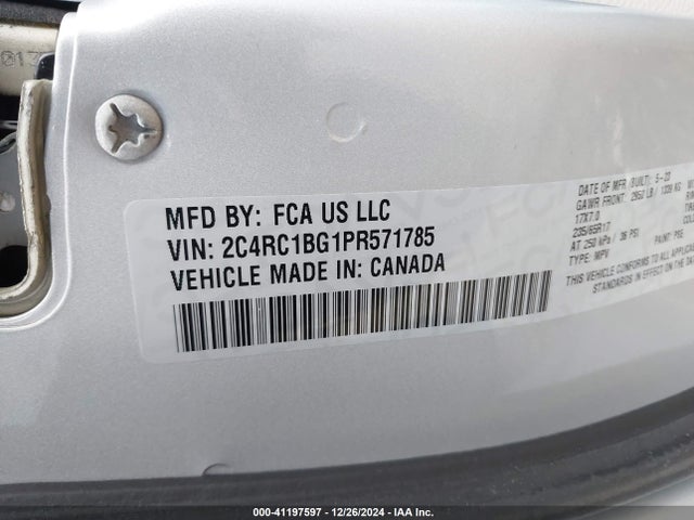 2C4RC1BG1PR571785 Chrysler Pacifica Touring L