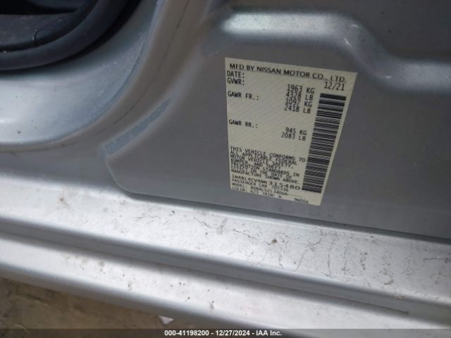 1N4BL4CV4NN315480 Nissan Altima Sr Fwd
