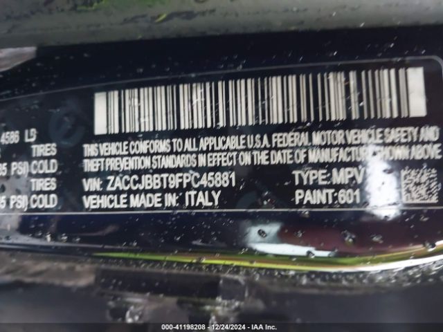 ZACCJBBT9FPC45881 Jeep Renegade Latitude