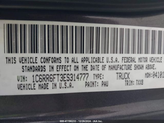 1C6RR6FT3ES314777 RAM 1500 Tradesman