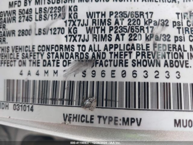 2006 MITSUBISHI ENDEAVOR 4A4MM21S96E063233 Photo 8