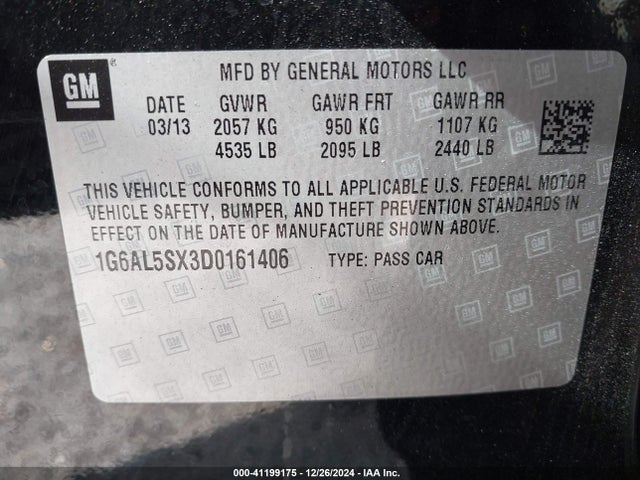 2013 CADILLAC ATS 1G6AL5SX3D0161406 Photo 8