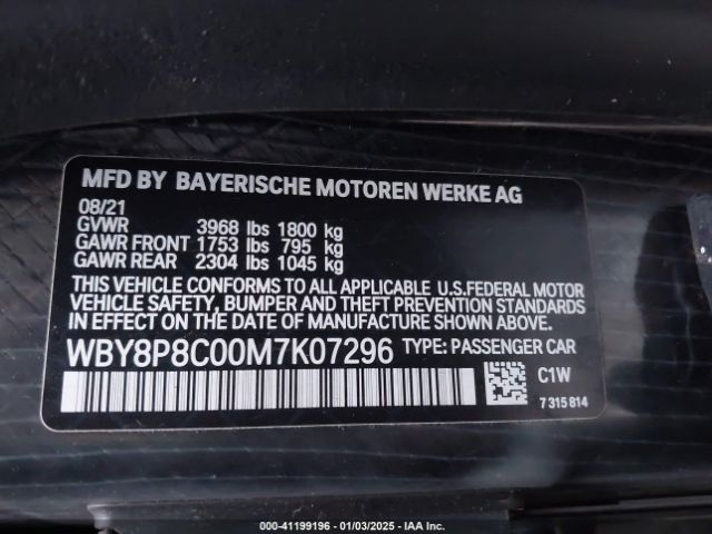 2021 BMW I3S WBY8P8C00M7K07296 Photo 8