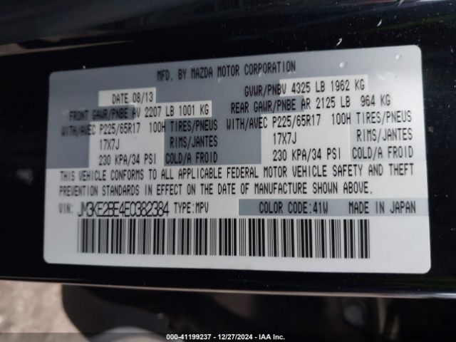 JM3KE2BE4E0382384 Mazda CX-5 SPORT