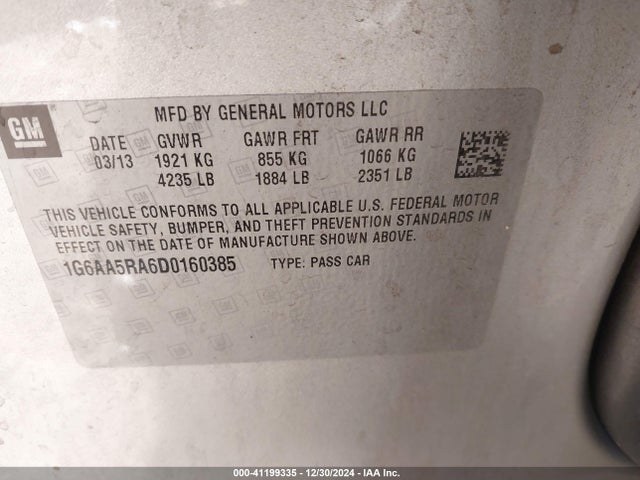 2013 CADILLAC ATS 1G6AA5RA6D0160385 Photo 8