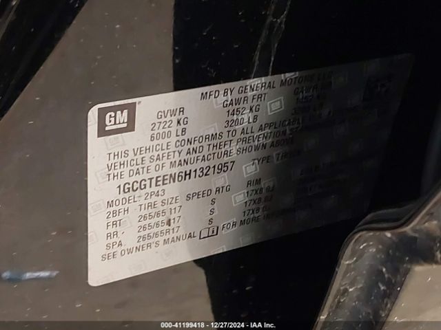 1GCGTEEN6H1321957 Chevrolet Colorado Zr2