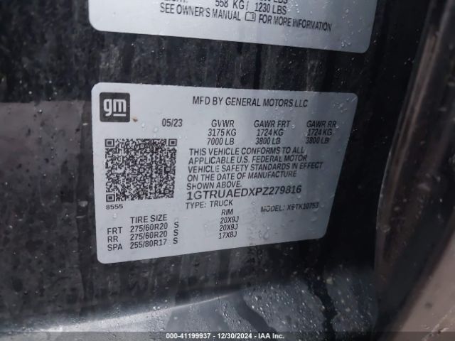 1GTRUAEDXPZ279816 GMC Sierra 1500 4wd Double Cab Standard Box Pro