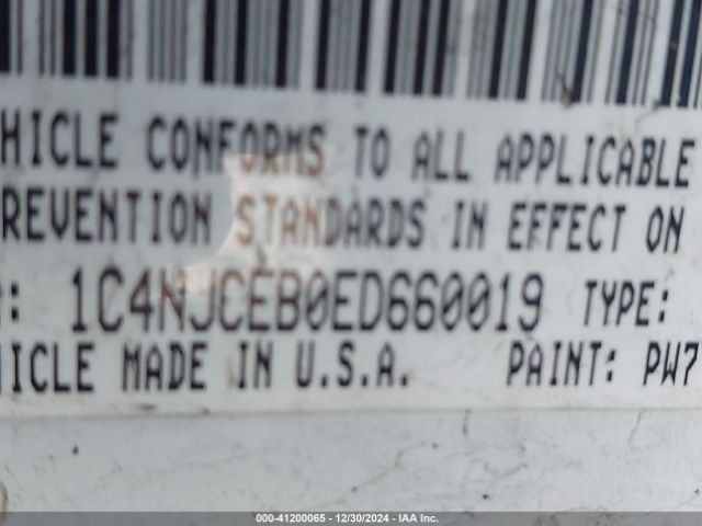 1C4NJCEB0ED660019 Jeep Compass Latitude