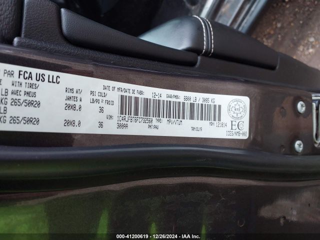 1C4RJFBT6FC732560 Jeep Grand Cherokee Limited