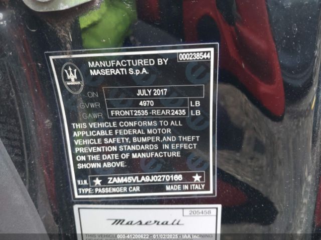 2018 MASERATI GRANTURISMO ZAM45VLA9J0270166 Photo 8