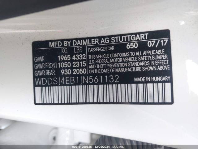 2018 MERCEDES-BENZ CLA 250 WDDSJ4EB1JN561132 Photo 8