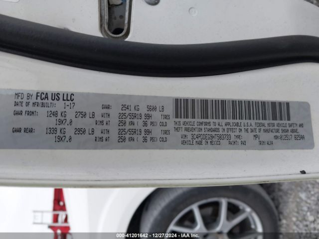 3C4PDDEG9HT583733 Dodge Journey Gt Awd