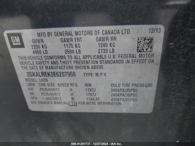 2GKALREK0E6207968 GMC Terrain Sle-2