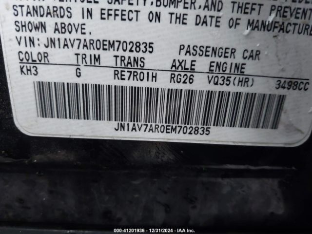 JN1AV7AR0EM702835 Infiniti Q50 Hybrid Premium/sport