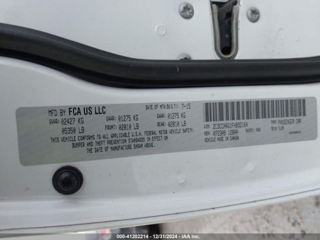 2C3CCARG1FH892164 Chrysler 300 Limited