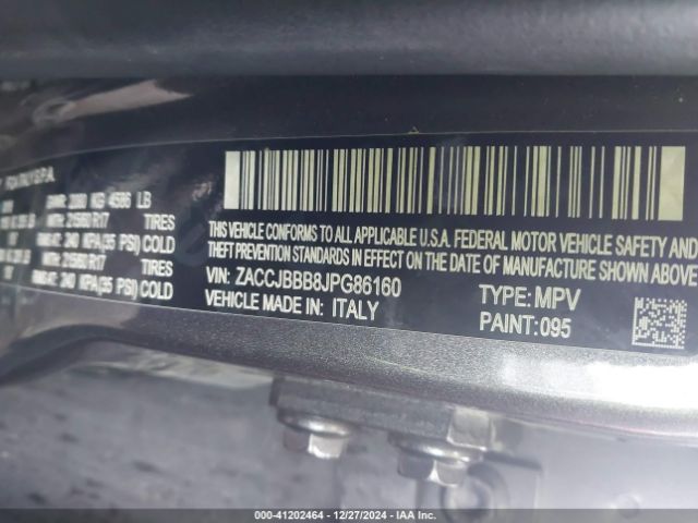 ZACCJBBB8JPG86160 Jeep Renegade Latitude 4x4