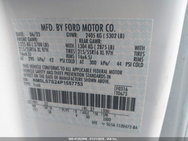 NM0LS7S24P1557753 Ford Transit Connect Xl Cargo Van