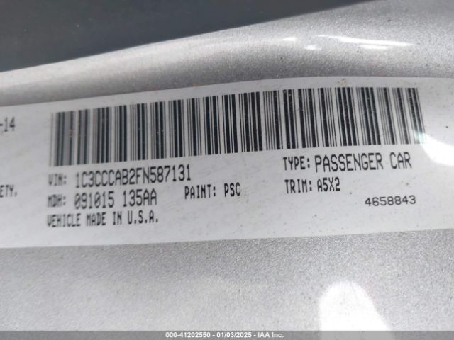 2015 CHRYSLER 200 1C3CCCAB2FN587131 Photo 8