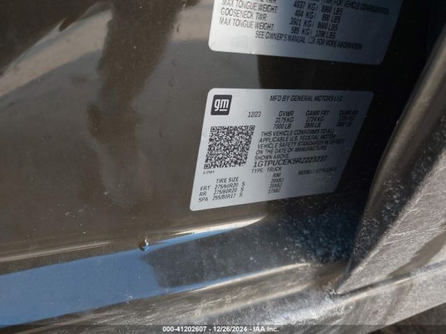 1GTPUCEK5RZ223237 GMC Sierra 1500 4wd  Short Box Elevation With 3sb