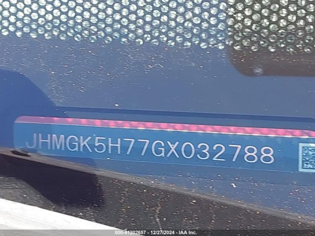 JHMGK5H77GX032788 Honda FIT EX
