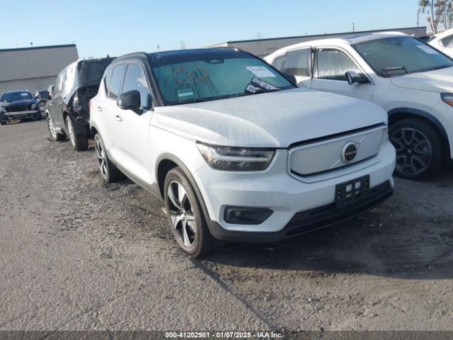 2021 VOLVO XC40 RECHARGE PURE ELECTRIC YV4ED3UR7M2580522