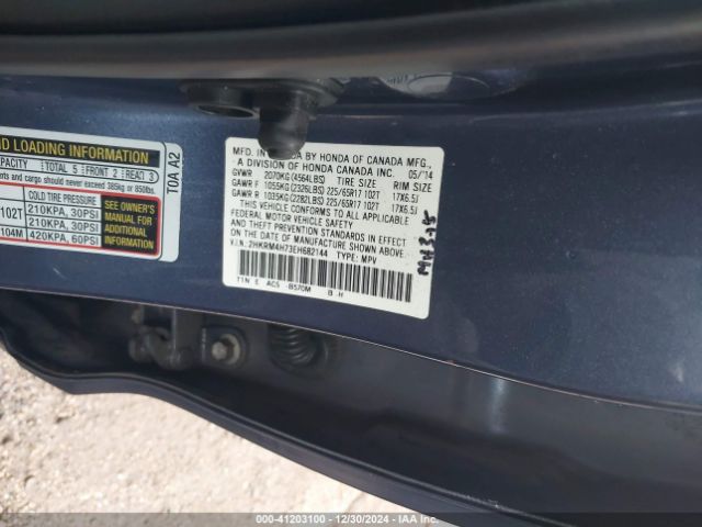 2HKRM4H73EH682144 Honda Cr-v Ex-l