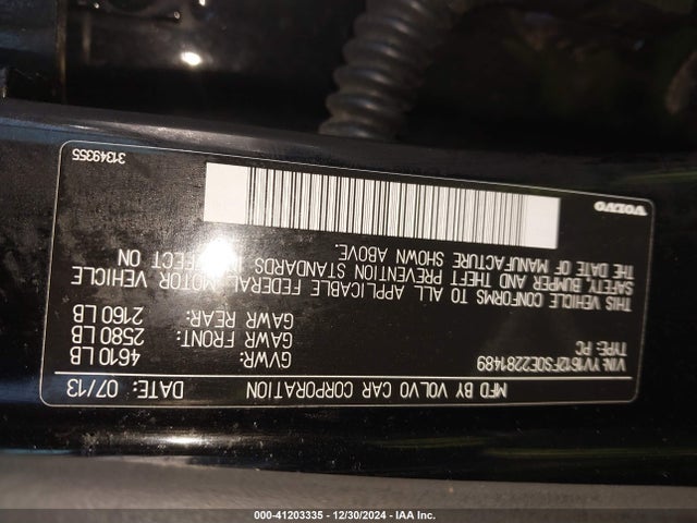 Volvo S60 T5 2014 YV1612FS0E2281489 Image 9