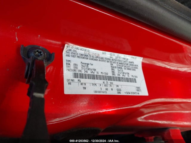 Ford FOCUS SE 2015 1FADP3K2XFL233085 Image 9
