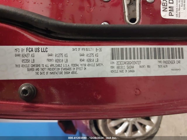 2C3CCAKG8GH334727 Chrysler 300c Awd