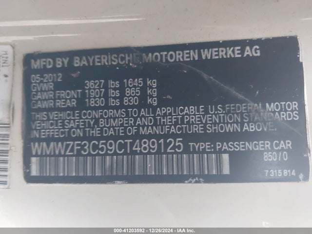 2012 MINI COOPER CLUBMAN WMWZF3C59CT489125 Photo 8