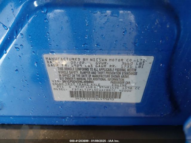 3N1CP5DV2NL499893 Nissan Kicks Sr Xtronic Cvt