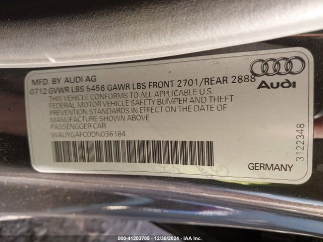 2013 AUDI A7 WAUYGAFC0DN036184 Photo 8