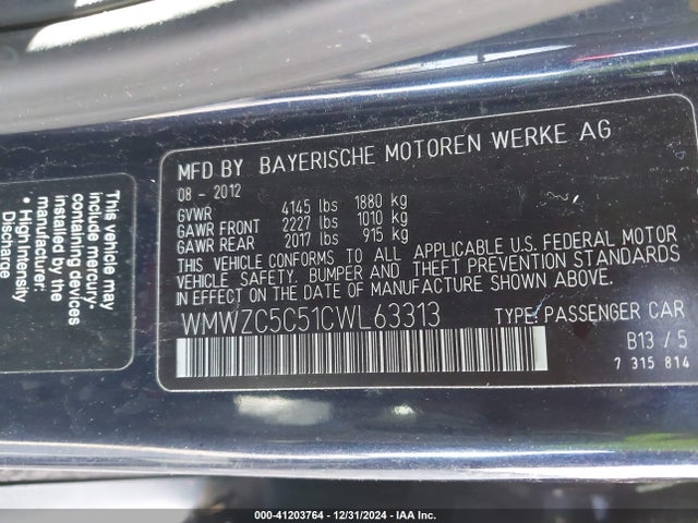 2012 MINI COOPER S COUNTRYMAN WMWZC5C51CWL63313 Photo 8