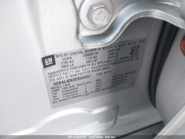 3GNAL4EK0ES504357 Chevrolet Captiva Sport Ltz