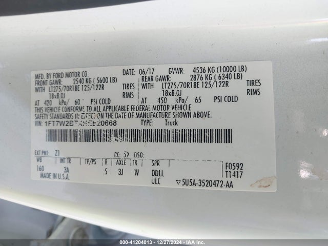 Ford F-250 Xlt 2017 1FT7W2BTXHEE20668 Image 9