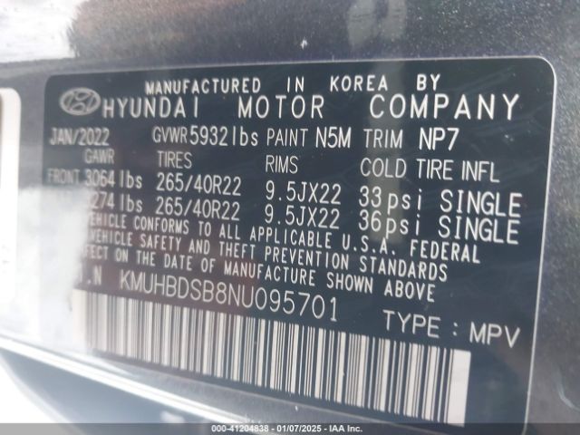 2022 GENESIS GV80 KMUHBDSB8NU095701 Photo 8