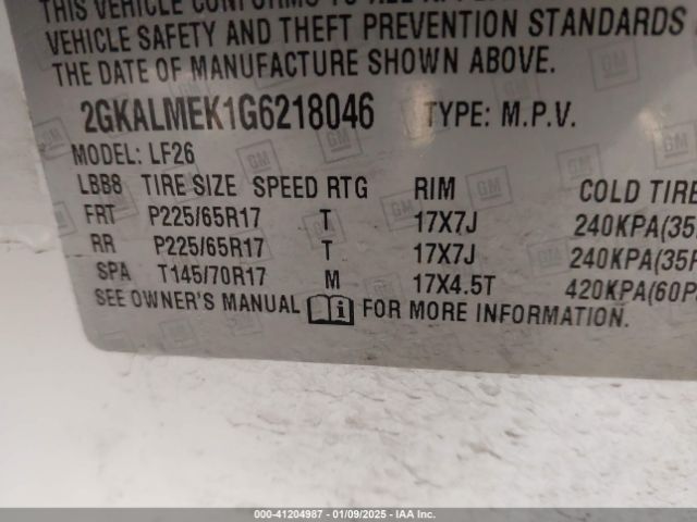 2GKALMEK1G6218046 GMC Terrain Sle-1